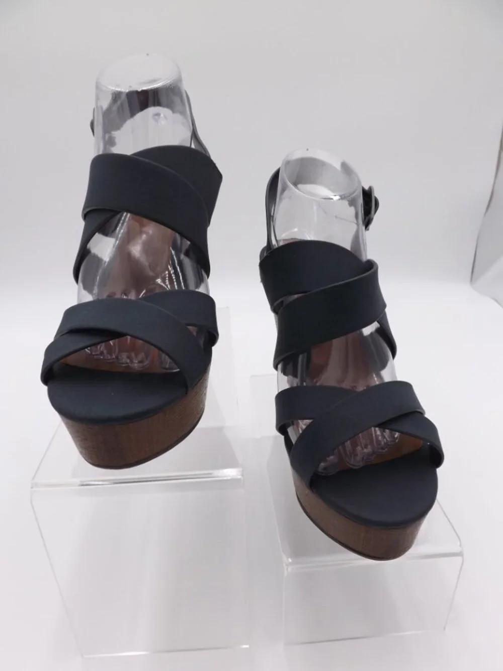 Indigo Rd. Sandals Women's Size 9M Navy/Brown Platform Wedge Stappy